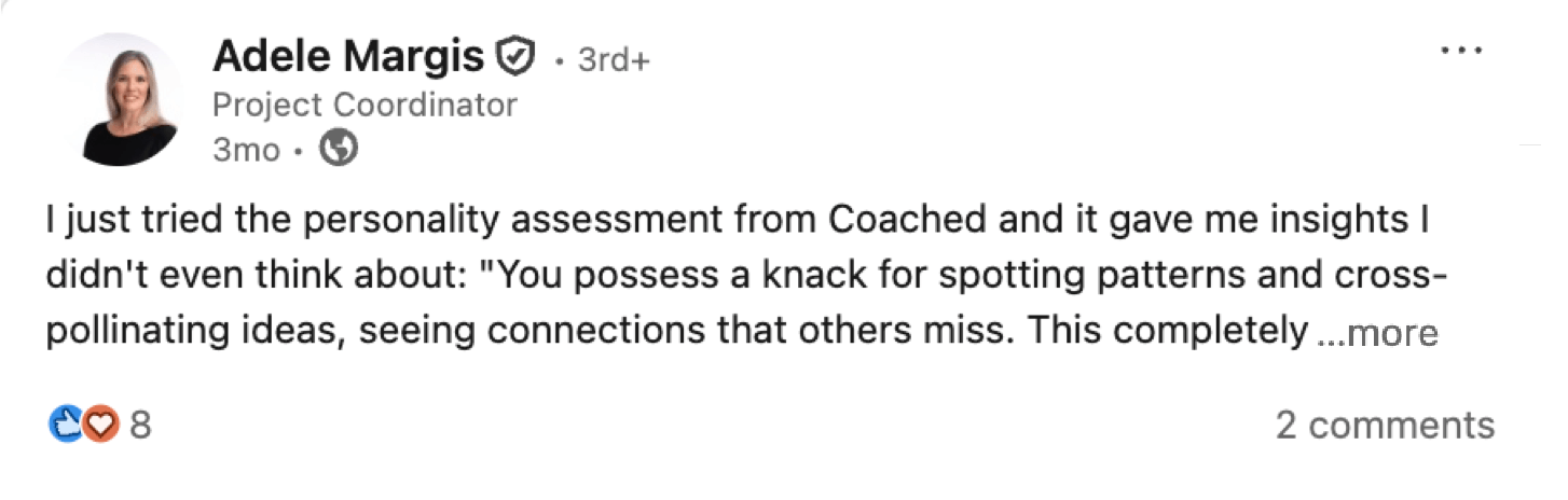 Customer testimonial